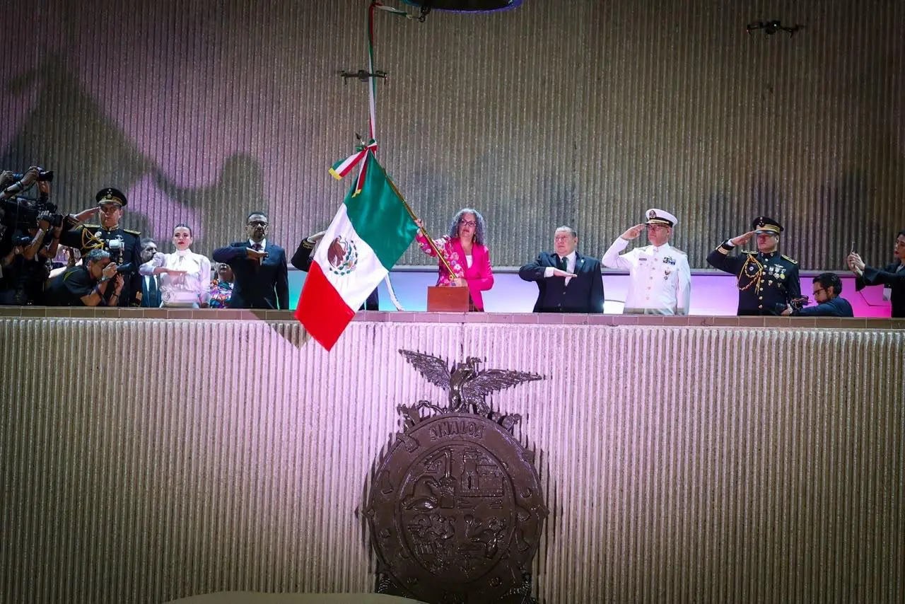 Graciela Domínguez encabeza el Grito de Independencia 2026 en Culiacán, Sinaloa