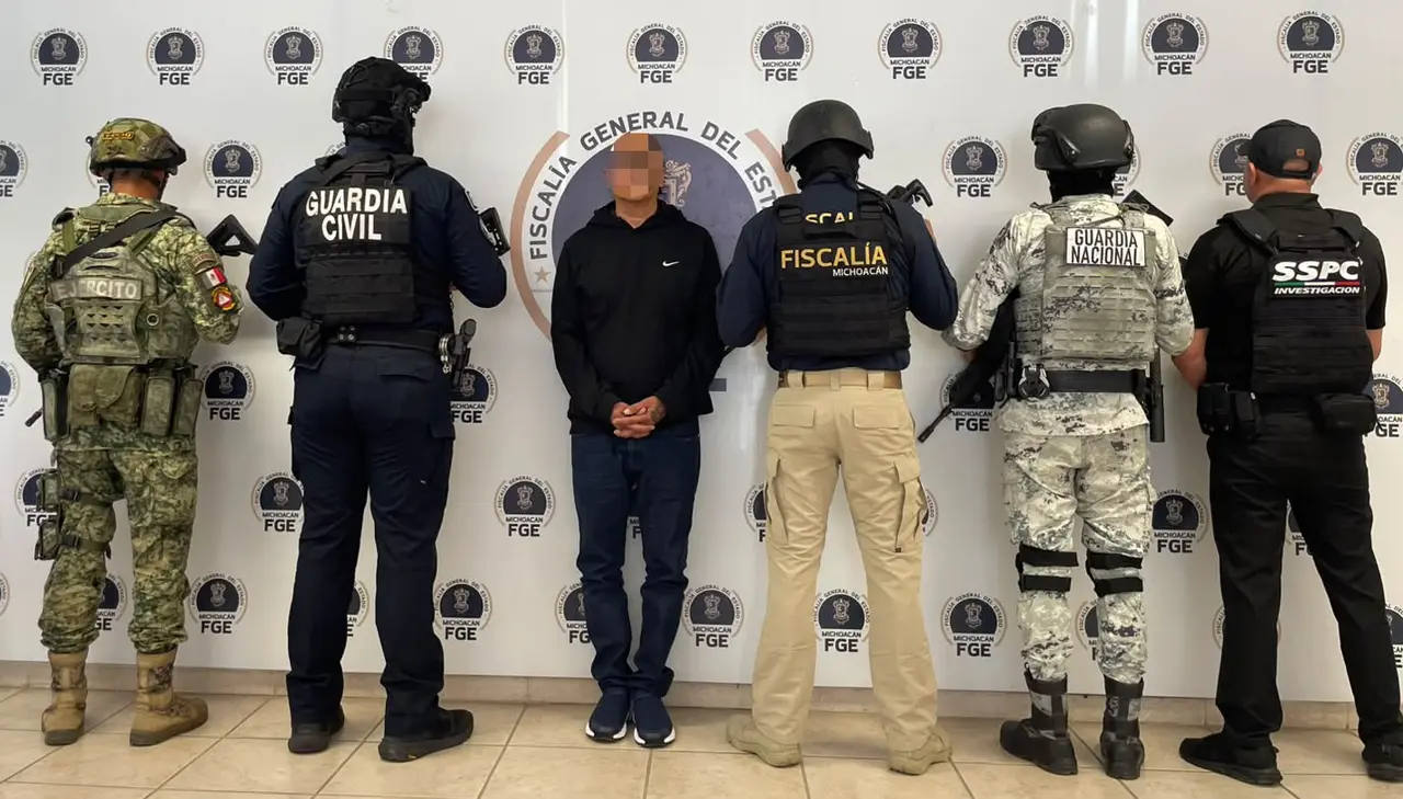 Detienen en Morelia a Manuel Alejandro N, alias El Señor de la T, señalado por autoridades como presunto coordinador del CJNG